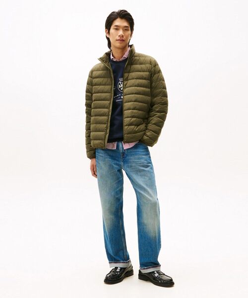 TOMMY HILFIGER(トミーヒルフィガー)の「グースダウンパッカブルジャケット(ダウンジャケット/コート・メンズ・グリーン/ネイビー・SMALL/MEDIUM/LARGE/X-LARGE)」の10枚目の写真