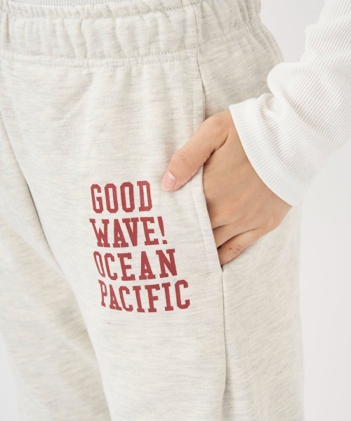 Ocean Pacific(オーシャンパシフィック)の「【OP/オーピー】レディースロゴスウェットパンツ/ウエストゴムワンポイントロゴ(スウェットパンツ・レディース・ダークグリーン/イエロー/オートミール・MEDIUM/LARGE)」の2枚目の写真