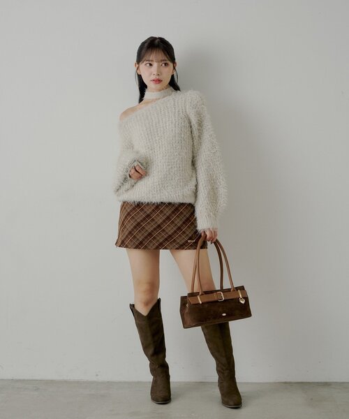 タイ付きメランジルーズニット（ニット/セーター）｜Chico（チコ