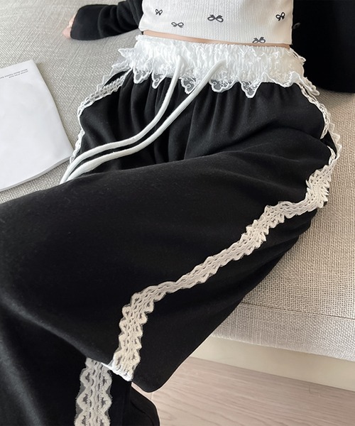 blackdia ocean(ブラックダイヤオーシャン)の「blackdia ocean レースライン スウェットパンツ(スウェットパンツ・レディース・ライトグレー/ブラック/グレー・SMALL/MEDIUM/LARGE)」の5枚目の写真