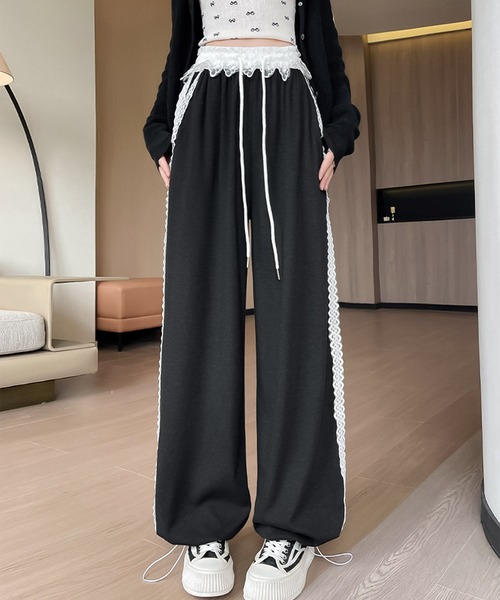 blackdia ocean(ブラックダイヤオーシャン)の「blackdia ocean レースライン スウェットパンツ(スウェットパンツ・レディース・ライトグレー/ブラック/グレー・SMALL/MEDIUM/LARGE)」の15枚目の写真