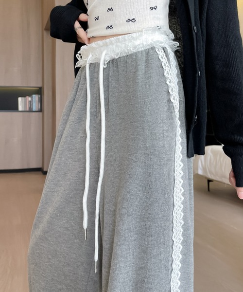 blackdia ocean(ブラックダイヤオーシャン)の「blackdia ocean レースライン スウェットパンツ(スウェットパンツ・レディース・ライトグレー/ブラック/グレー・SMALL/MEDIUM/LARGE)」の13枚目の写真
