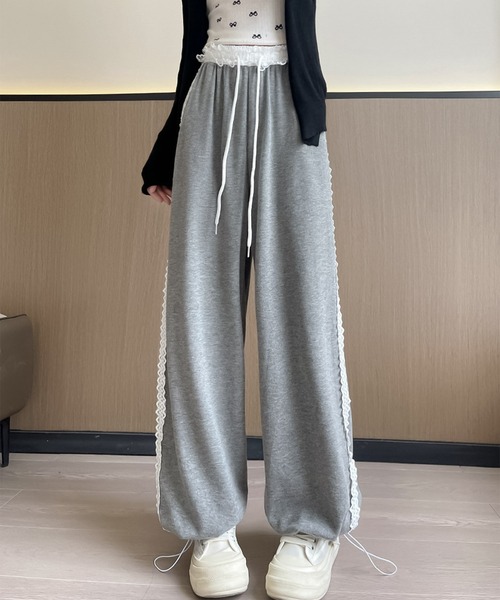 blackdia ocean(ブラックダイヤオーシャン)の「blackdia ocean レースライン スウェットパンツ(スウェットパンツ・レディース・ライトグレー/ブラック/グレー・SMALL/MEDIUM/LARGE)」の16枚目の写真