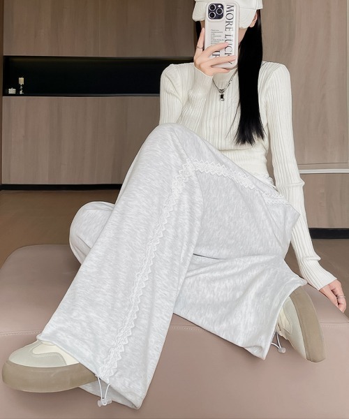 blackdia ocean(ブラックダイヤオーシャン)の「blackdia ocean レースライン スウェットパンツ(スウェットパンツ・レディース・ライトグレー/ブラック/グレー・SMALL/MEDIUM/LARGE)」の10枚目の写真