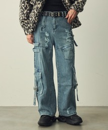 TROVE 21SS「HOUI WRAP PANTS」3 ネイビー ラップパンツ ラップパンツ