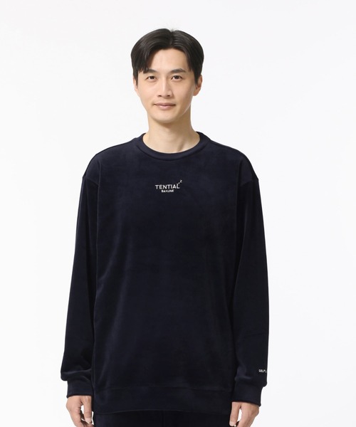 BAKUNE ベロア ロングスリーブ クルーネック（ルームウェア/パジャマ