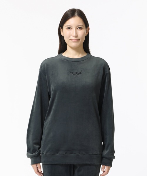 BAKUNE ベロア ロングスリーブ クルーネック（ルームウェア/パジャマ