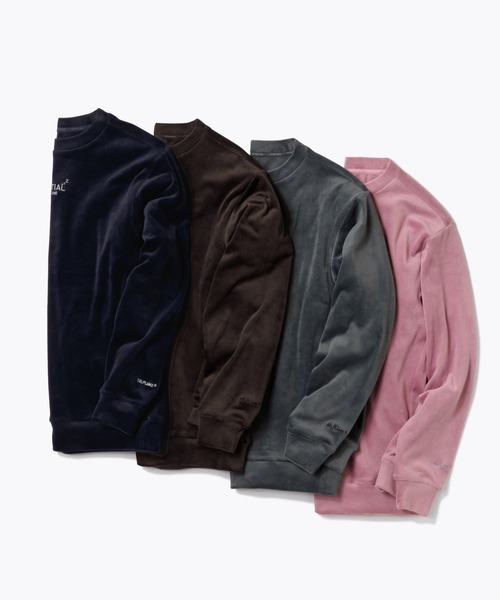 BAKUNE ベロア ロングスリーブ クルーネック（ルームウェア/パジャマ