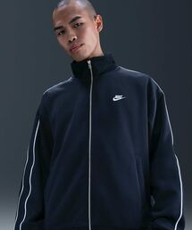 NIKE(iCL)́sZbgAbvΉitiCL X|[cEFA Nu Y I[o[TCYh jbg gbNWPbg / Nike Sportswear Club Men's Oversized Knit Track Jacket HV1418-451 Obsidian(u])