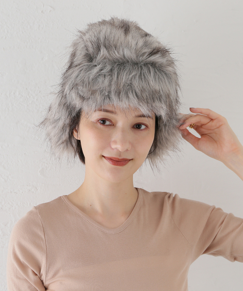 ANNA SUI NYC(アナ スイ エヌ ワイ シー)の「ANNA SUI NYC / アナスイエヌワイシー ファーフライトキャップ(キャップ・レディース・グレー/キャメル/ピンク・FREE)」の16枚目の写真