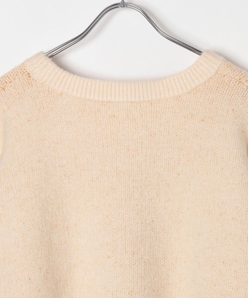 BAYFLOW（ベイフロー）の「ジャガードロゴニットプルオーバー（ニット/セーター・レディース・モカ/ボルドー/グレー/オフホワイト/ライトブルー/ピンク・FREE）」の15枚目の写真