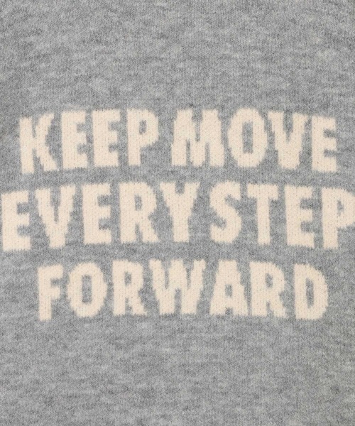 BAYFLOW（ベイフロー）の「ジャガードロゴニットプルオーバー（ニット/セーター・レディース・モカ/ボルドー/グレー/オフホワイト/ライトブルー/ピンク・FREE）」の9枚目の写真