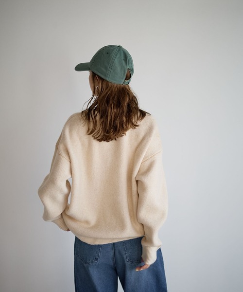 BAYFLOW（ベイフロー）の「ジャガードロゴニットプルオーバー（ニット/セーター・レディース・モカ/ボルドー/グレー/オフホワイト/ライトブルー/ピンク・FREE）」の19枚目の写真