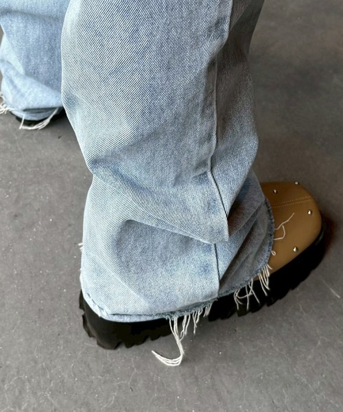 Flugge(フラッジー)の「ハイウエストハートデニム(デニムパンツ・レディース・ブルー・SMALL/MEDIUM)」の2枚目の写真