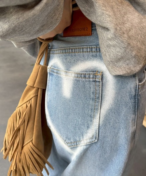 Flugge(フラッジー)の「ハイウエストハートデニム(デニムパンツ・レディース・ブルー・SMALL/MEDIUM)」の3枚目の写真