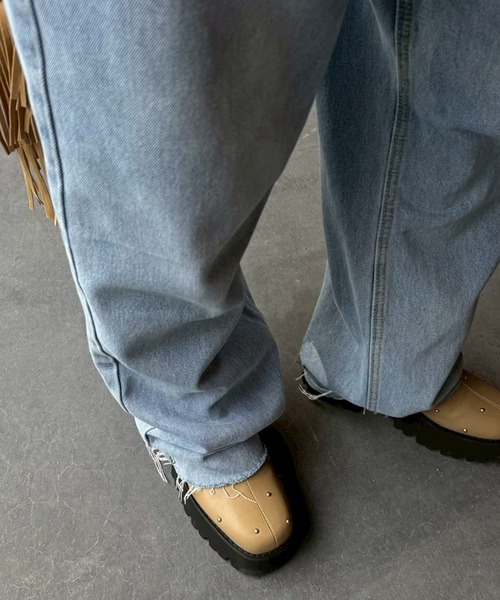 Flugge(フラッジー)の「ハイウエストハートデニム(デニムパンツ・レディース・ブルー・SMALL/MEDIUM)」の7枚目の写真