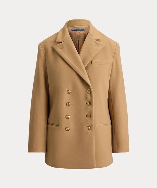 ダブルブレステッド ウール メルトン ブレザー（テーラードジャケット