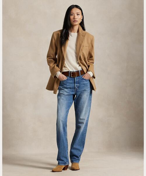 ダブルブレステッド ウール メルトン ブレザー（テーラードジャケット