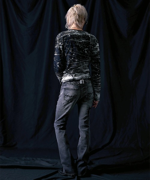 FUGA（フーガ）の「『FUGA/フーガ』ペイント加工フレアデニムパンツ（デニムパンツ・メンズ・ブルー/ブラック・M/L/XL）」の20枚目の写真