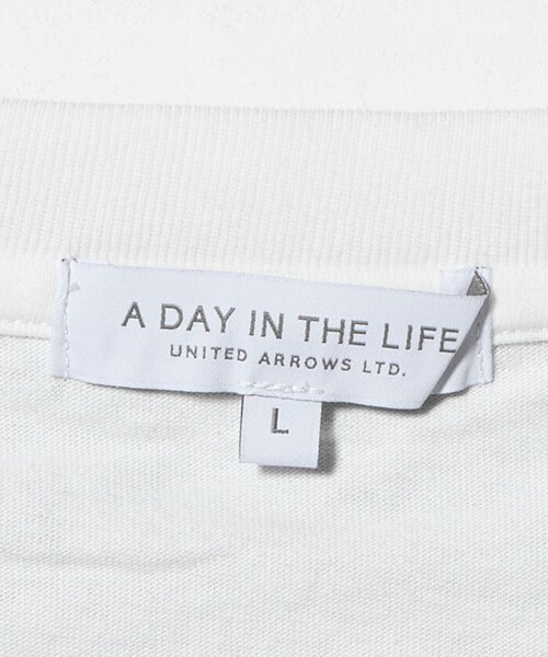 A DAY IN THE LIFE UNITED ARROWS(アデイインザライフユナイテッドアローズ)の「メランジ ジャガード フェイクレイヤード キーネックカットソー<A DAY IN THE LIFE>(Tシャツ/カットソー・メンズ・ネイビー/ベージュ/ダークグレー・M/L)」の14枚目の写真