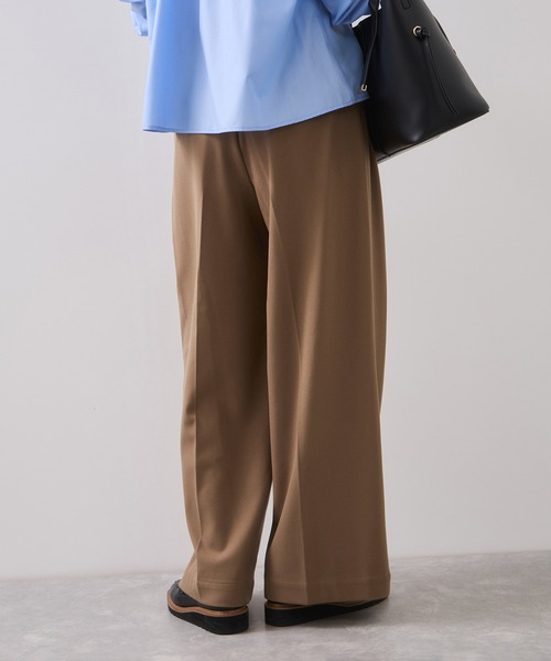 VIS（ビス）の「Hot Beautyツータックワイドパンツ/イージーケア（その他パンツ・レディース・キャメル/グレー系その他/ブラック・SS/S/M/L）」の17枚目の写真