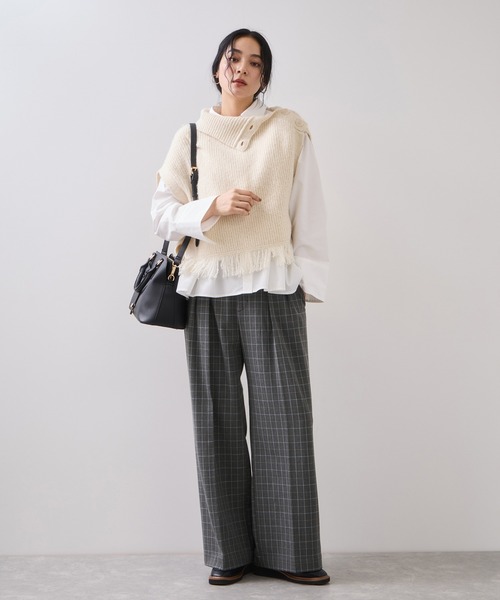 セール】【Hot Beauty】ツータックワイドパンツ/イージーケア（その他