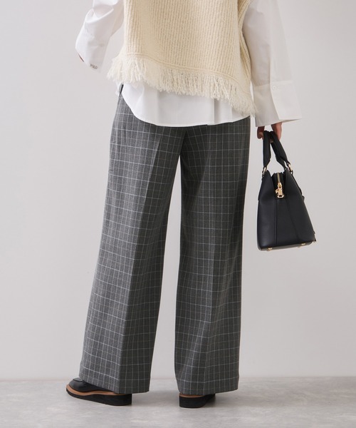 VIS（ビス）の「Hot Beautyツータックワイドパンツ/イージーケア（その他パンツ・レディース・キャメル/グレー系その他/ブラック・SS/S/M/L）」の4枚目の写真