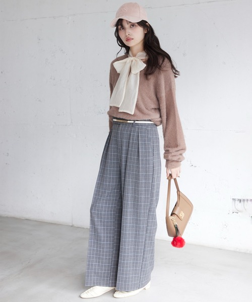 セール】【Hot Beauty】ツータックワイドパンツ/イージーケア（その他