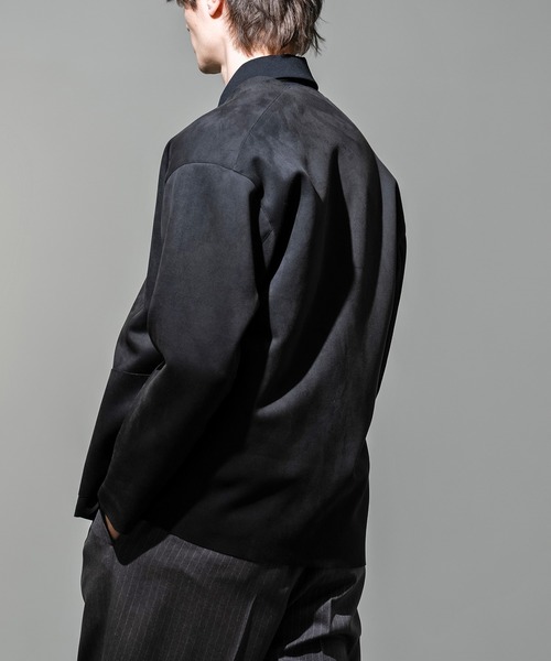 CITY TOKYO（シティトウキョウ）の「【CITY TOKYO/シティートーキョー】Silky-suede カーディガン（カーディガン/ボレロ・メンズ・ブラック・1）」の7枚目の写真