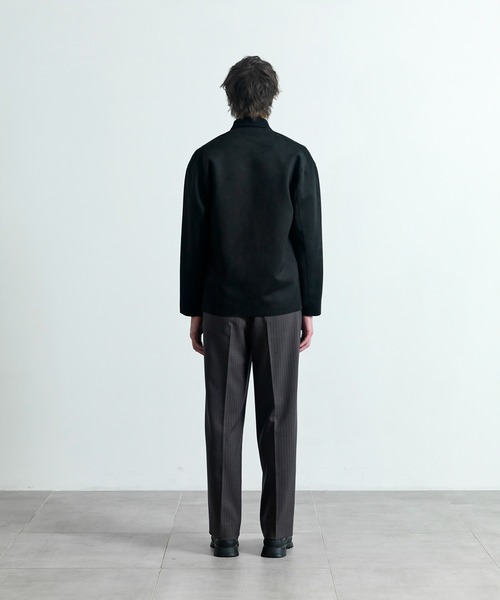 CITY TOKYO（シティトウキョウ）の「【CITY TOKYO/シティートーキョー】Silky-suede カーディガン（カーディガン/ボレロ・メンズ・ブラック・1）」の10枚目の写真