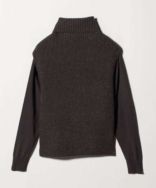 A DAY IN THE LIFE UNITED ARROWS(アデイインザライフユナイテッドアローズ)の「ラメ タートルベスト+プルオーバー ‐ウォッシャブル‐<A DAY IN THE LIFE>(ベスト・レディース・オフホワイト/ダークグレー/ネイビー/ベージュ・FREE)」の20枚目の写真