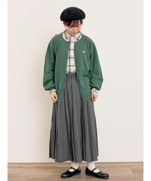 Samansa Mos2（サマンサ モスモス）の「袖口シャーリングチェックシャツ（シャツ/ブラウス・レディース・レッド/ベージュ/イエロー・F）」の7枚目の写真