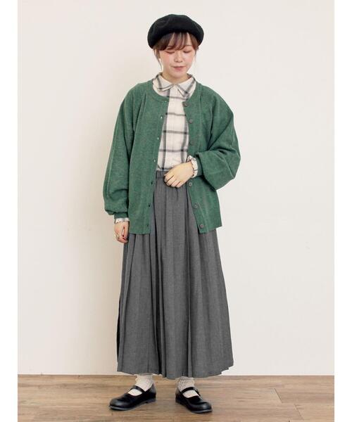 Samansa Mos2（サマンサ モスモス）の「袖口シャーリングチェックシャツ（シャツ/ブラウス・レディース・レッド/ベージュ/イエロー・F）」の8枚目の写真