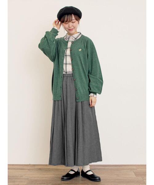 Samansa Mos2（サマンサ モスモス）の「袖口シャーリングチェックシャツ（シャツ/ブラウス・レディース・レッド/ベージュ/イエロー・F）」の9枚目の写真