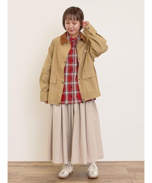 Samansa Mos2（サマンサ モスモス）の「袖口シャーリングチェックシャツ（シャツ/ブラウス・レディース・レッド/ベージュ/イエロー・F）」の16枚目の写真