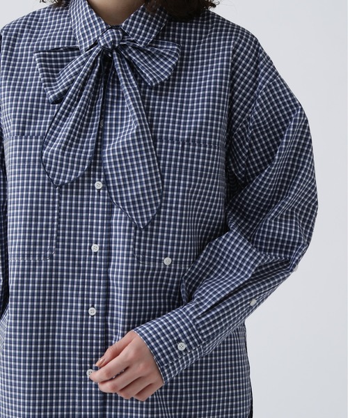 NAVYNAVY(ネイビーネイビー)の「【NAVYNAVY】【365ユーティリティー】 洗えるマルチWAYBIGシャツ(シャツ/ブラウス・レディース・ブルー/ブルー系その他・フリ-)」の15枚目の写真