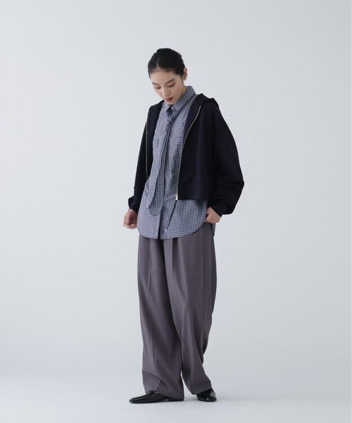 NAVYNAVY(ネイビーネイビー)の「【NAVYNAVY】【365ユーティリティー】 洗えるマルチWAYBIGシャツ(シャツ/ブラウス・レディース・ブルー/ブルー系その他・フリ-)」の7枚目の写真