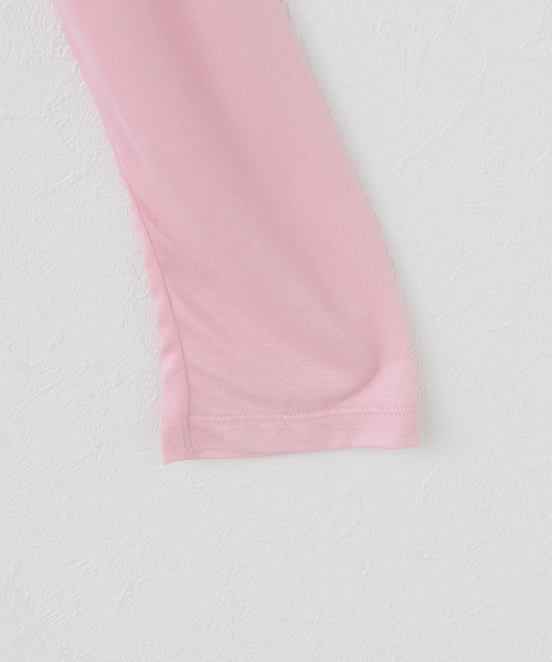 BASERANGE(ベースレンジ)の「【BASERANGE/ベースレンジ】LONG SLEEVE TEE(Tシャツ/カットソー・レディース・ピンク・SMALL)」の4枚目の写真