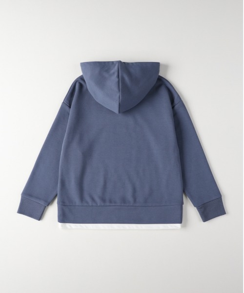 Right-on(ライトオン)の「【Refurbish】フェイクレイヤードパーカー(カジュアル/スタイリッシュ/おしゃれ/メンズ/レディース)(パーカー・キッズ・ブルー/ブラック・130/140/150/160)」の5枚目の写真