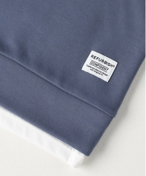 Right-on(ライトオン)の「【Refurbish】フェイクレイヤードパーカー(カジュアル/スタイリッシュ/おしゃれ/メンズ/レディース)(パーカー・キッズ・ブルー/ブラック・130/140/150/160)」の11枚目の写真