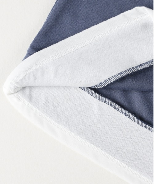 Right-on(ライトオン)の「【Refurbish】フェイクレイヤードパーカー(カジュアル/スタイリッシュ/おしゃれ/メンズ/レディース)(パーカー・キッズ・ブルー/ブラック・130/140/150/160)」の4枚目の写真