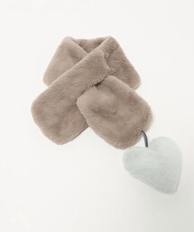 green label relaxing | フェイクファー ハートモチーフ マフラー(マフラー)