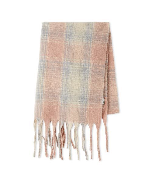 SNIDEL（スナイデル）の「バリエマフラー（マフラー・レディース・ピンク/ブラウン/イエロー・F）」の3枚目の写真