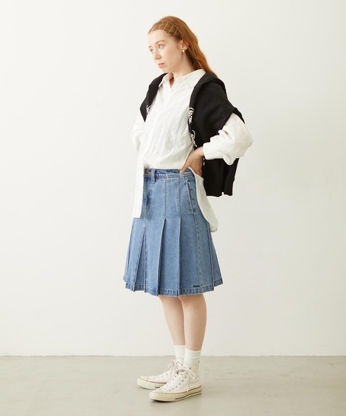 MILKFED.（ミルクフェド）の「MELTY HEART WIDE HOODIE SWEAT（パーカー・レディース・ライトブルー/オートミール/ブラック・L/M）」の11枚目の写真