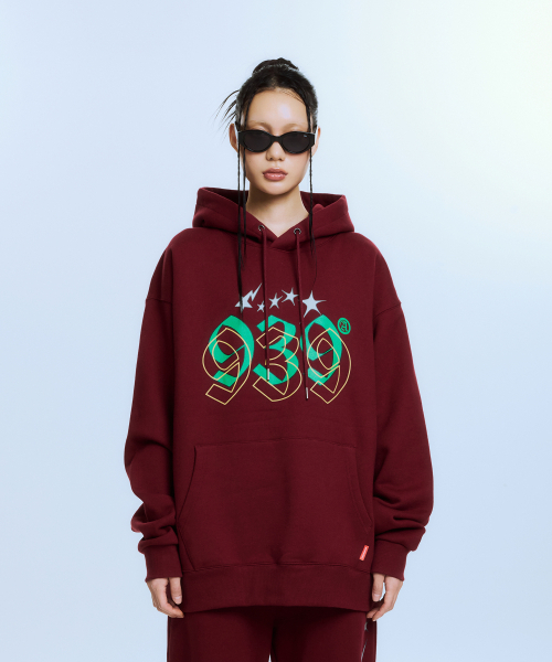 939 STAR GRAPHICS — худи (burgundy)