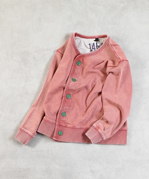 MARKEY'S（マーキーズ）の「ウラケミリタリーカーディガン（カーディガン/ボレロ・キッズ・ブルー/レッド/チャコール・80/95/100/110/120/130/140/150/90）」の5枚目の写真