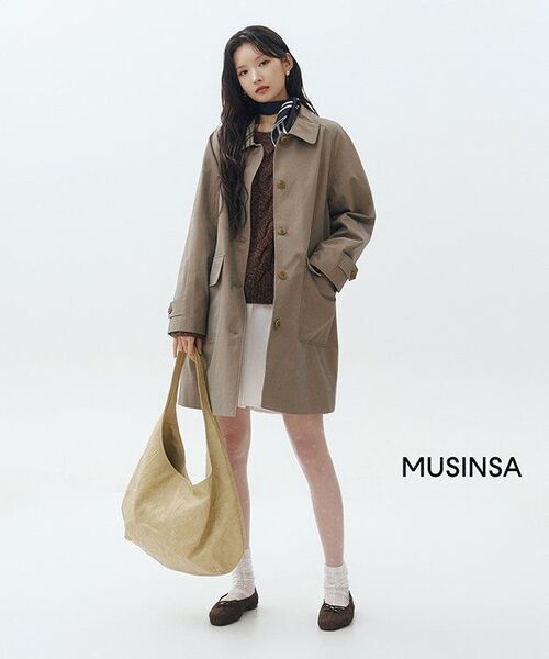 TTUDEMENT(トュードメント)の「CLASSIC HALF TRENCH COAT KHAKI(トレンチコート・レディース・その他・FREE)」の4枚目の写真
