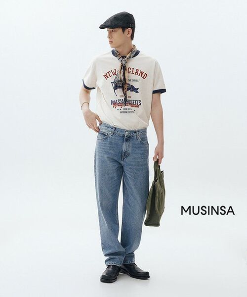 MUSINSA STANDARD（ムシンサスタンダード）の「ヘビーカンバススクエアトートバッグ[カーキ]（トートバッグ・レディース・その他・FREE）」の14枚目の写真