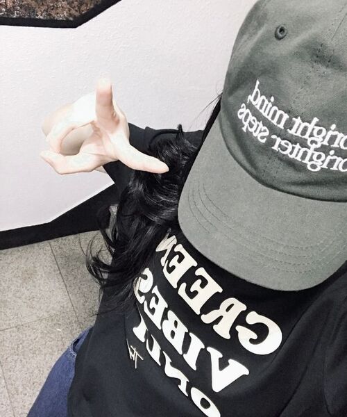 THE GREEN LAB（ザグリーンラボ）の「GREEN VIBES ONLY テクスチャーレタリング半袖Tシャツ [ホワイト]（Tシャツ/カットソー・レディース・その他・FREE）」の16枚目の写真