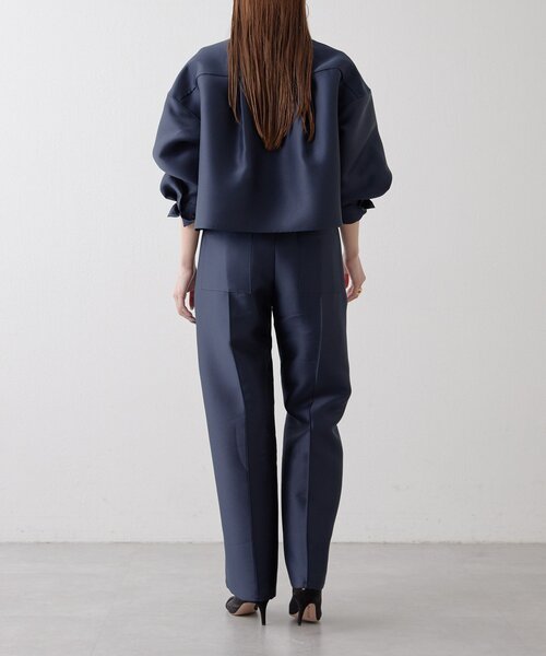 Drawing Numbers（ドローイング ナンバーズ）の「【Drawing Numbers】《セットアップ対応可》シルキーダブルクロスワイドパンツ（その他パンツ・レディース・ネイビー/ブラウン/ホワイト・38）」の19枚目の写真